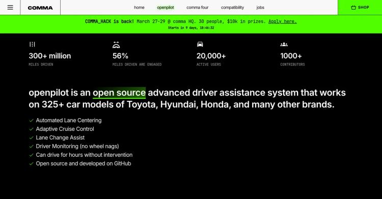 comma openpilot featured image