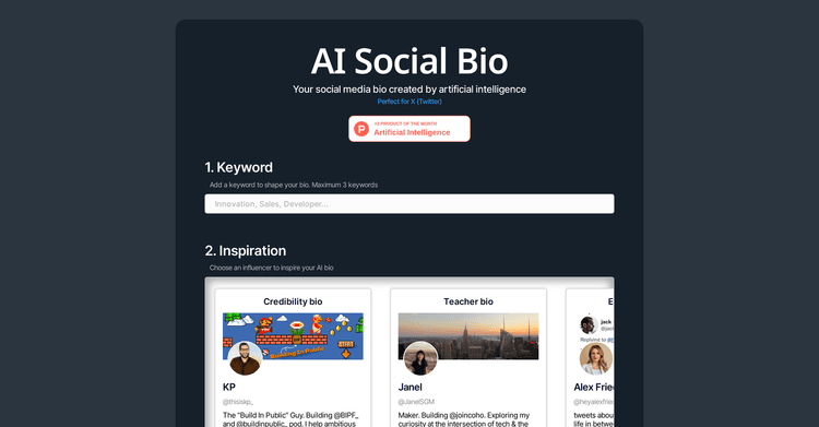 AI Social Bio featured image