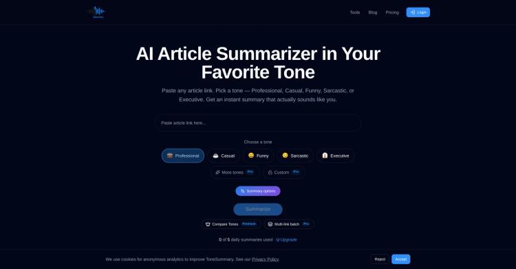 Tone Summary featured image