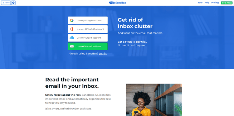SaneBox featured image