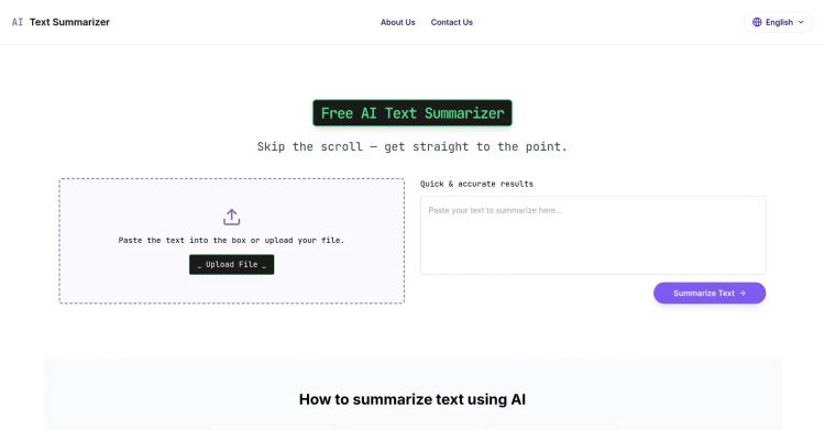 AI Text Summarizer featured image