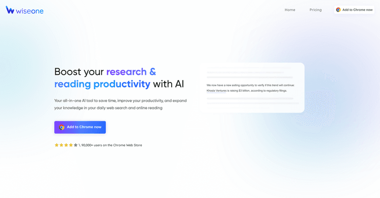Wiseone featured image