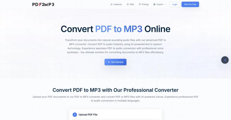 PDF2MP3 featured image