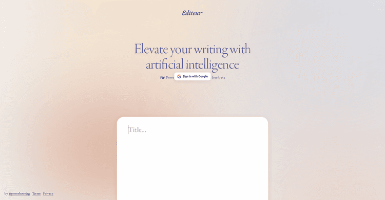Editeur featured image
