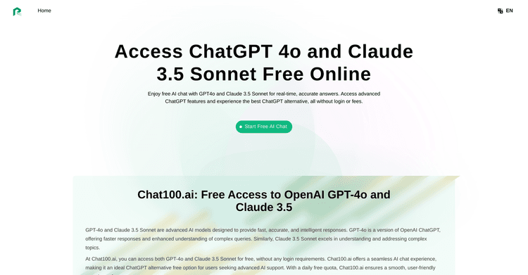 Chat100.ai featured image