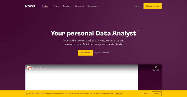 Rows AI featured image