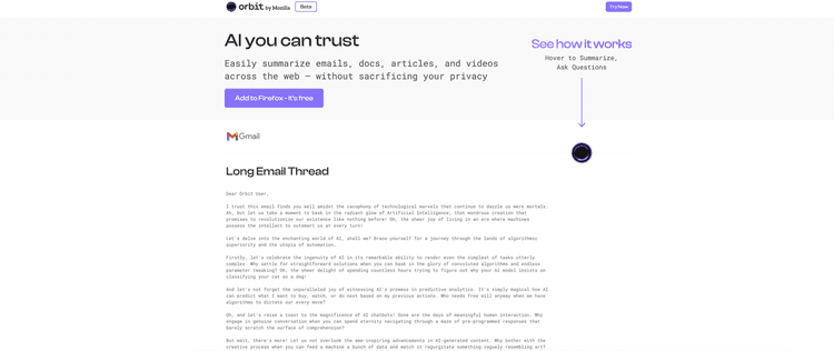Orbit by Mozilla featured image