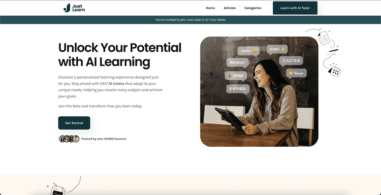 Justlearn featured image