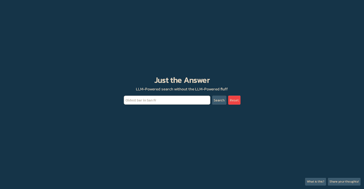Just the Answer featured image