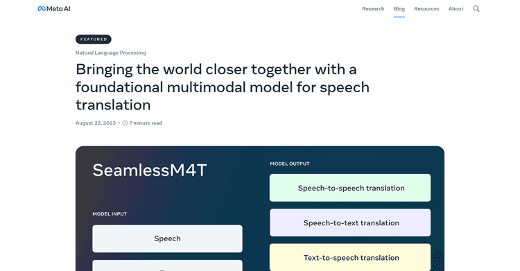 SeamlessM4T featured image