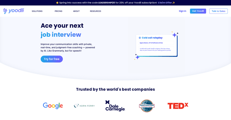 Yoodli AI featured image