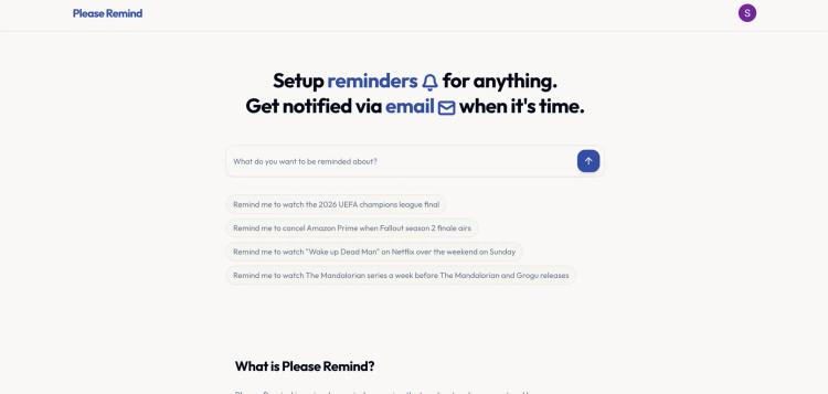 Please Remind featured image