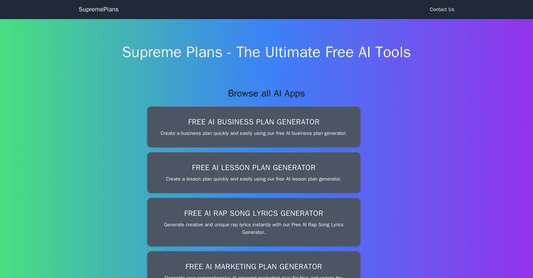 Supreme Plans featured image