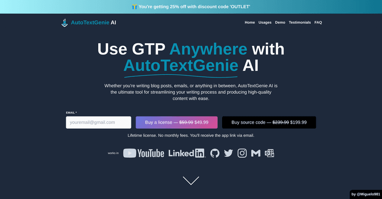 AutoTextGenie AI featured image