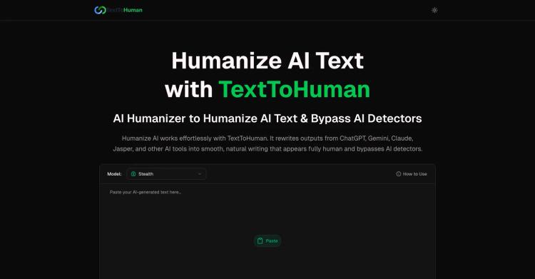 TextToHuman.com featured image
