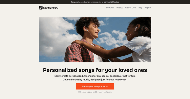 LoveTunesAI featured image
