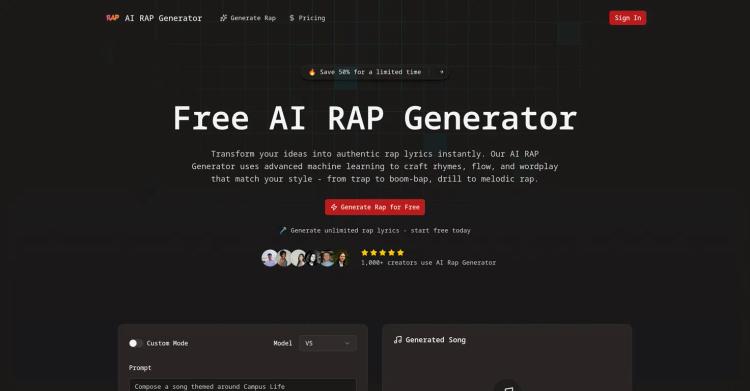 AI Rap Generator featured image