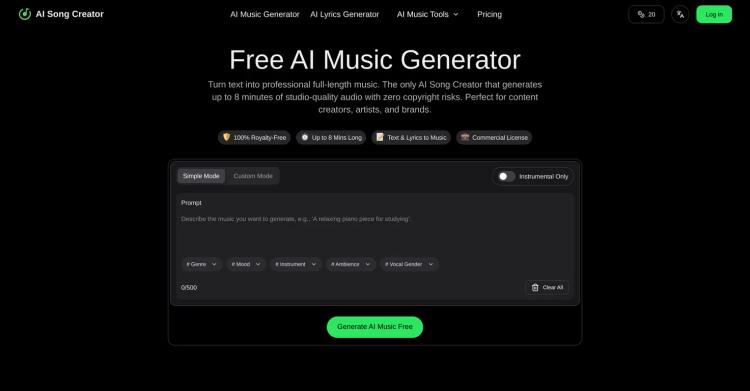 AI Song Creator.app featured image