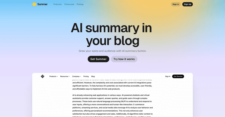Summer AI featured image