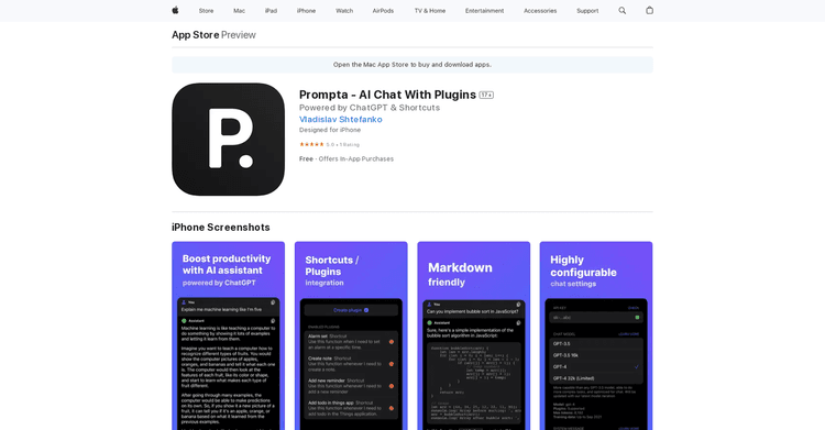 Prompta App featured image