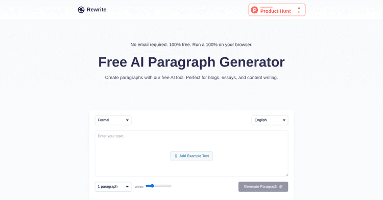 Paragraph Generator featured image