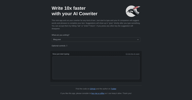 AI Cowriter featured image