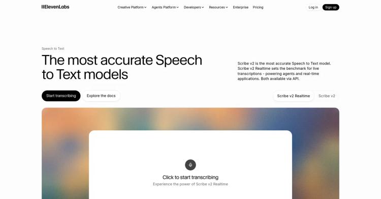 ElevenLabs Scribe featured image