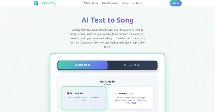 TextSong.net featured image