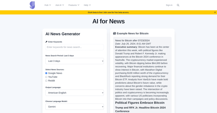 AI for News featured image