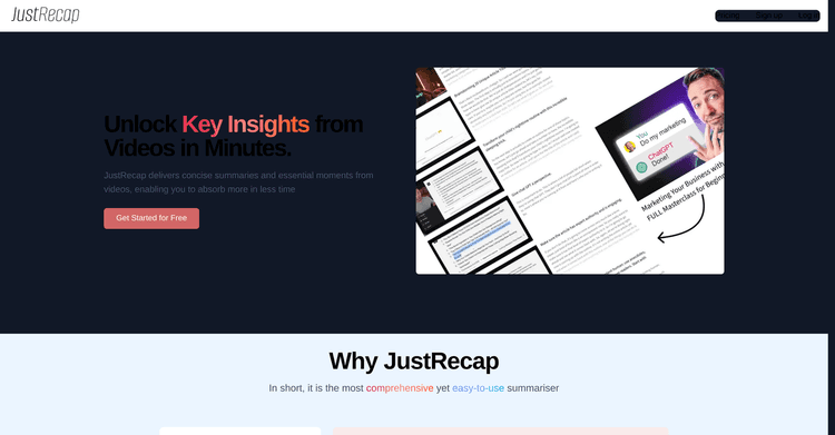 JustRecap featured image