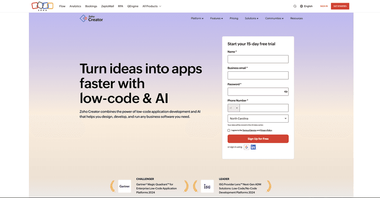 Zoho Creator featured image