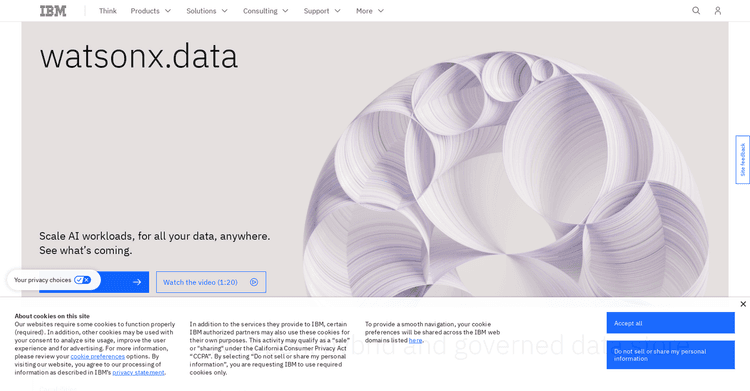 WatsonX.data by IBM featured image