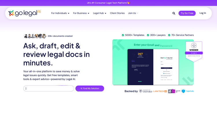 Go Legal AI featured image