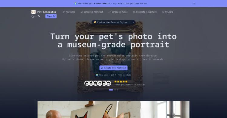 AI Pet Generator featured image