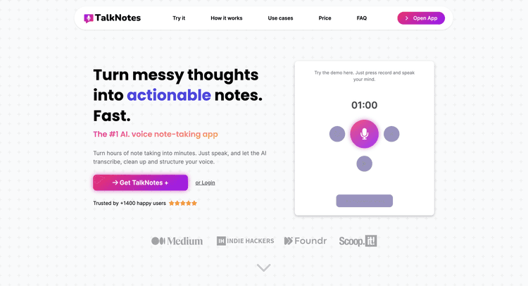 TalkNotes featured image