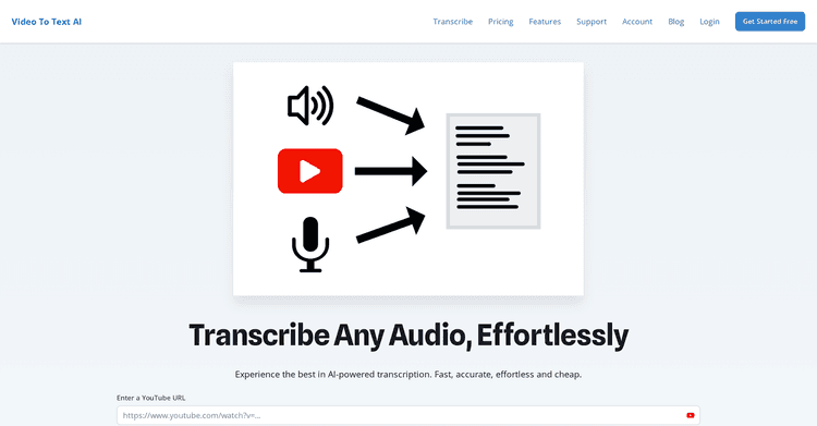 VideoToTextAI featured image