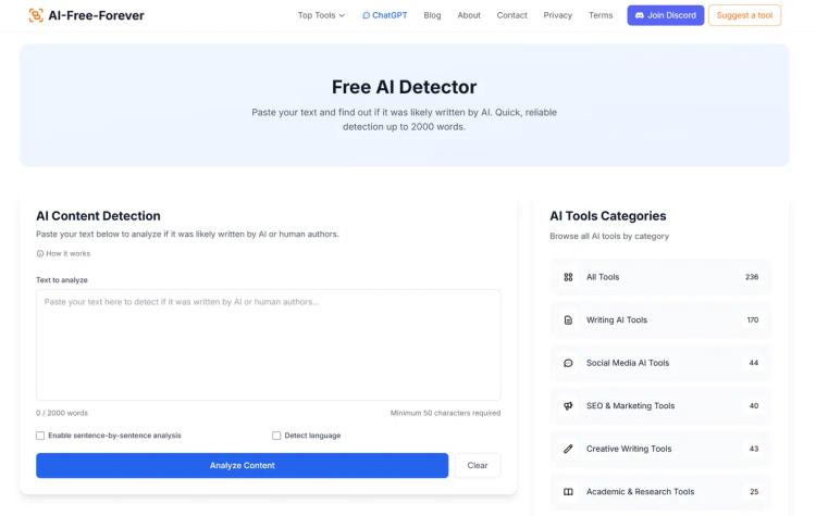 Free AI Detector featured image