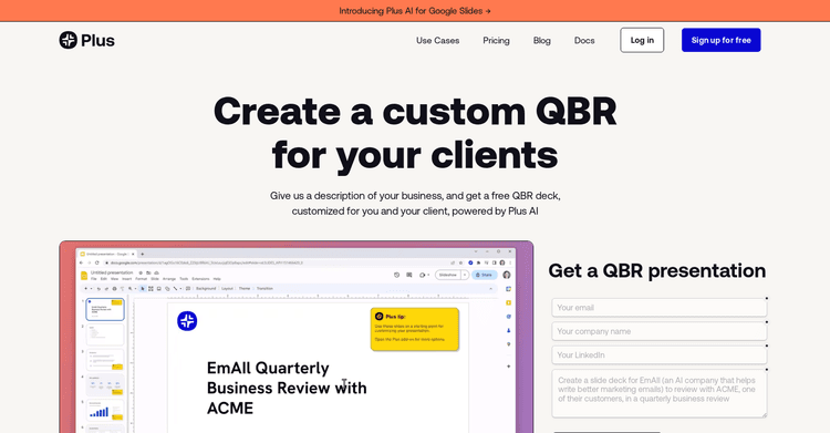Plus AI QBR featured image