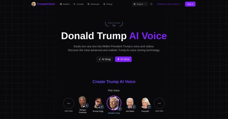 TrumpAiVoice.net featured image