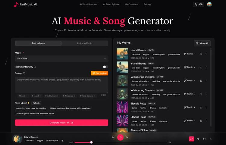 UniMusic AI featured image