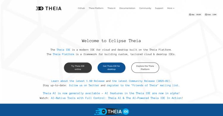 Theia IDE featured image