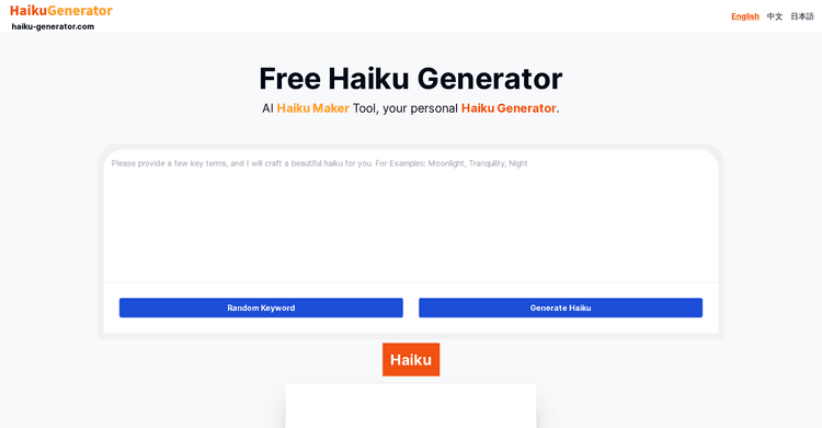 Haiku Generator featured image