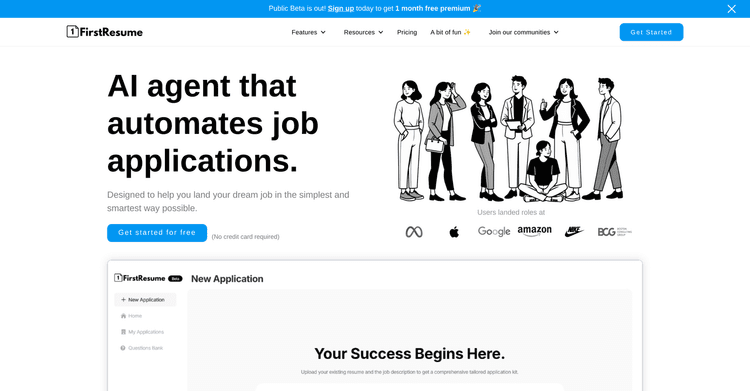 FirstResume featured image