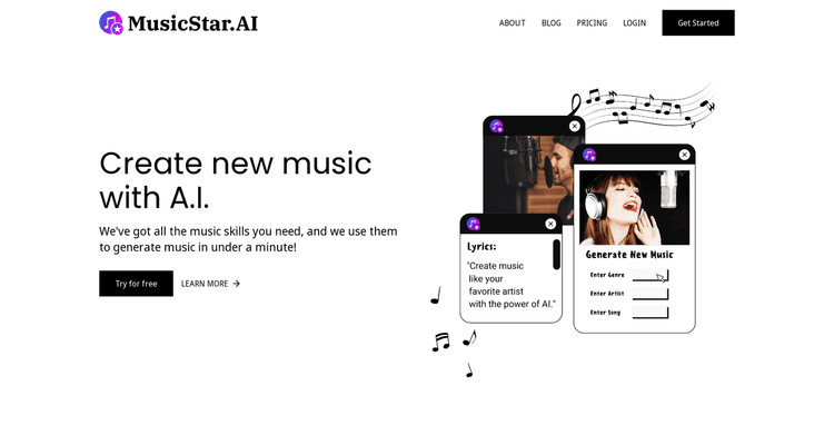 MusicStar.ai featured image