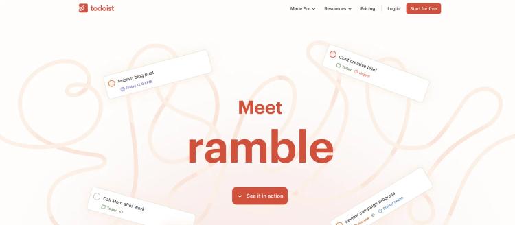 Todoist Ramble featured image