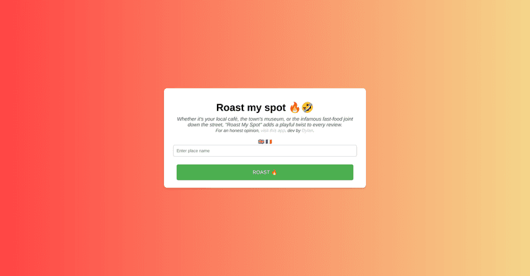 Roast My Spot featured image