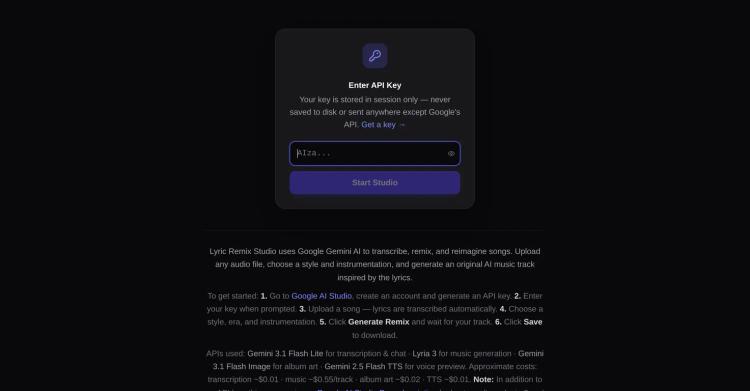 Lyric Remix Studio featured image