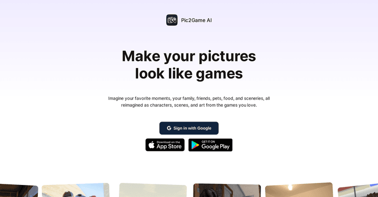 Pic2Game AI featured image