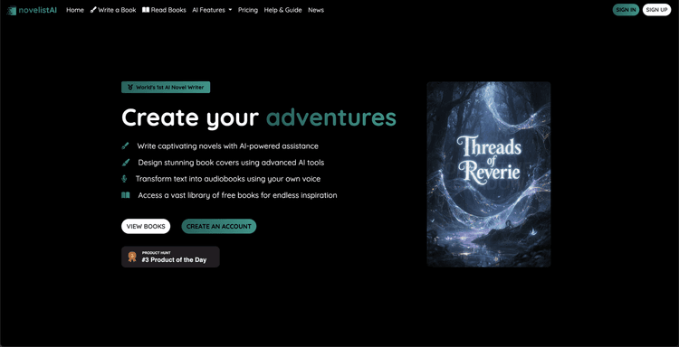 novelistAI featured image