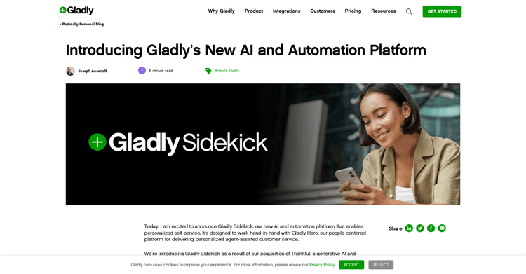 Gladly Sidekick featured image